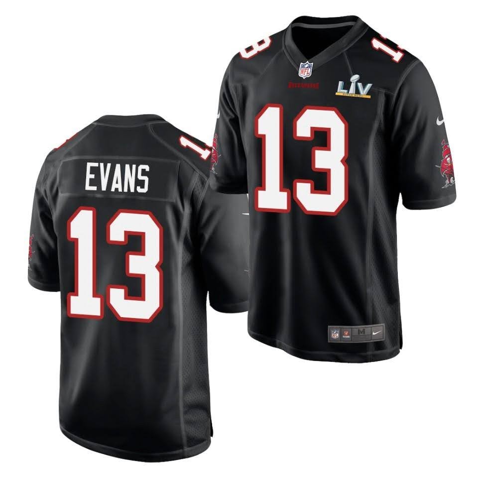 Super Bowl LV 2021 Men Tampa Bay Buccaneers 13 Mike Evans black Limited Jersey